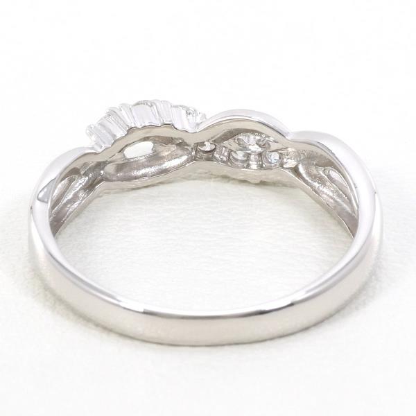 PT900 Platinum Diamond Ring 12.5