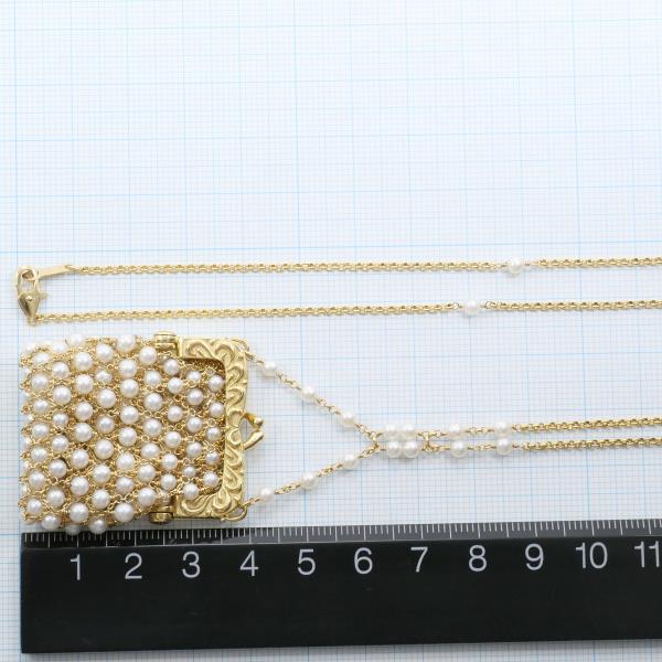 K18 Yellow Gold Freshwater Pearl Necklace in Pristine Condition