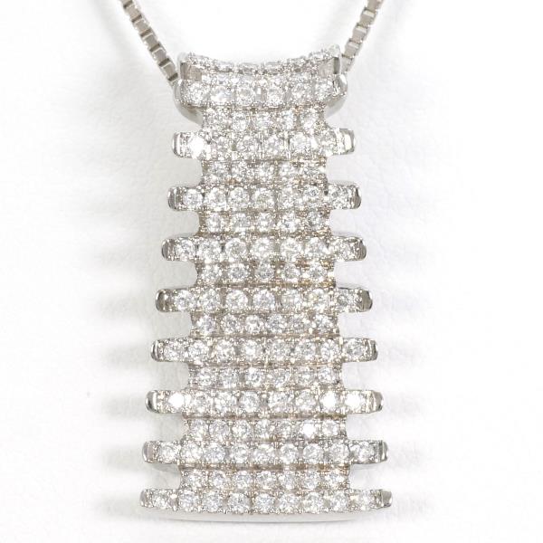 K18 White Gold Diamond Necklace