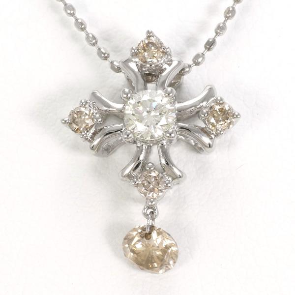 K18 White Gold Brown Diamond Necklace