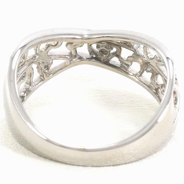 K18 White Gold Diamond Ring 11