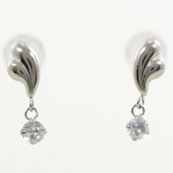 K14 White Gold Moonstone Earrings