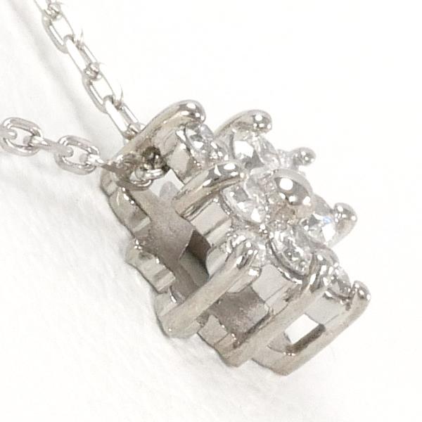 K10 White Gold Diamond Necklace in Pristine Condition