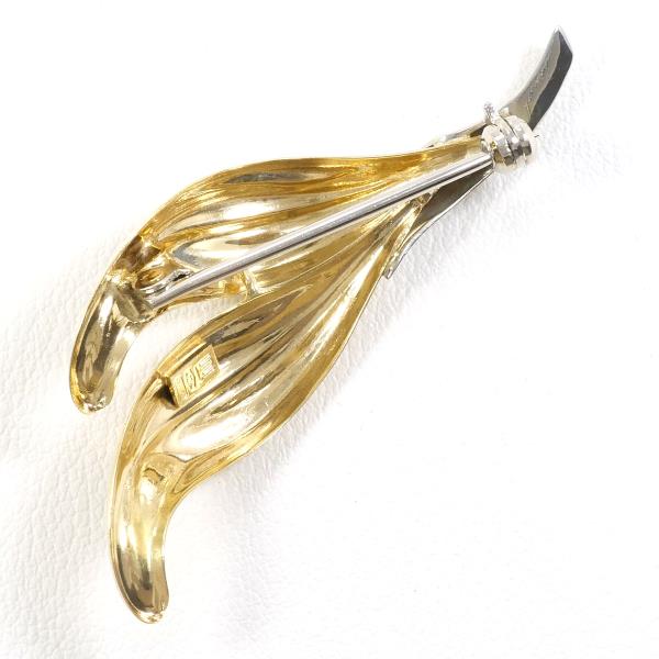 K18 Yellow Gold White Gold Brooch