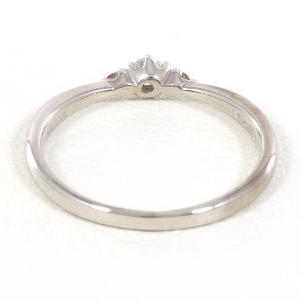 Take Up K14 White Gold Diamond Ring 10号 0.09ct in Excellent Condition