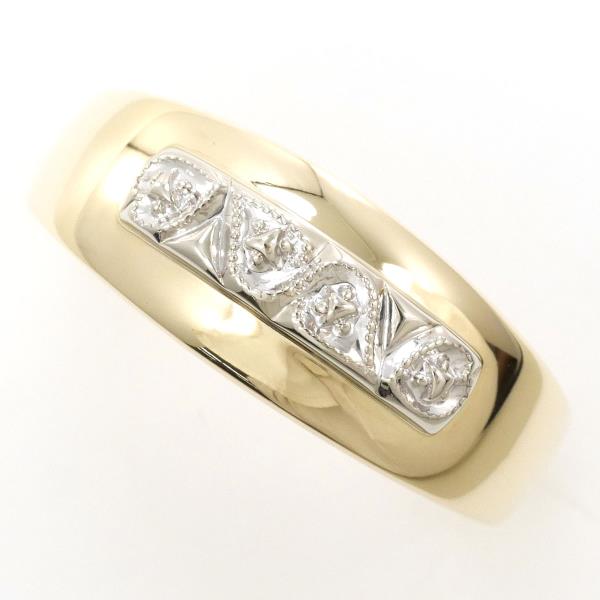 14K YG WG Diamond Ring Size 21