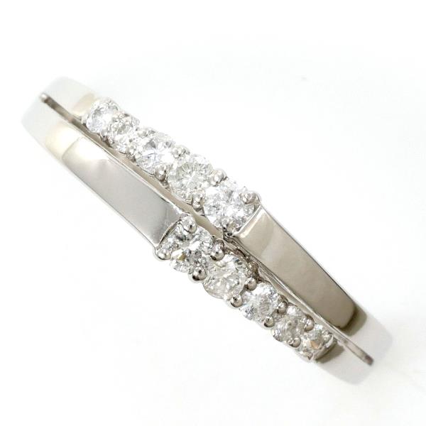 PT900 Platinum Diamond Ring 18号 in Excellent Condition