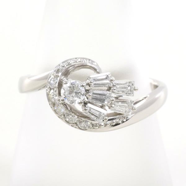 PT900 Platinum Diamond Ring 11.5