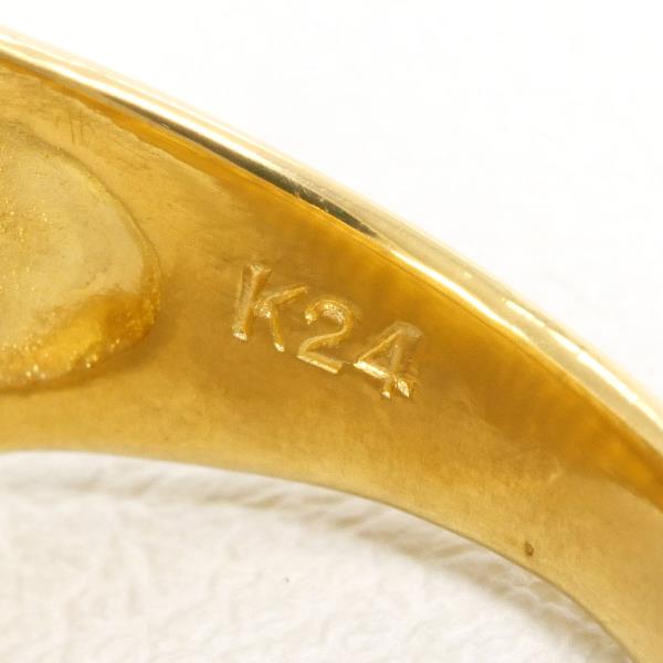 K24 Yellow Gold Ring Size 18 in Excellent Condition