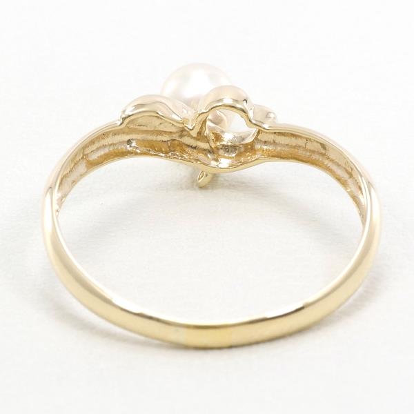 K9 Yellow Gold Pearl Ring Size 12 in Excellent Condition