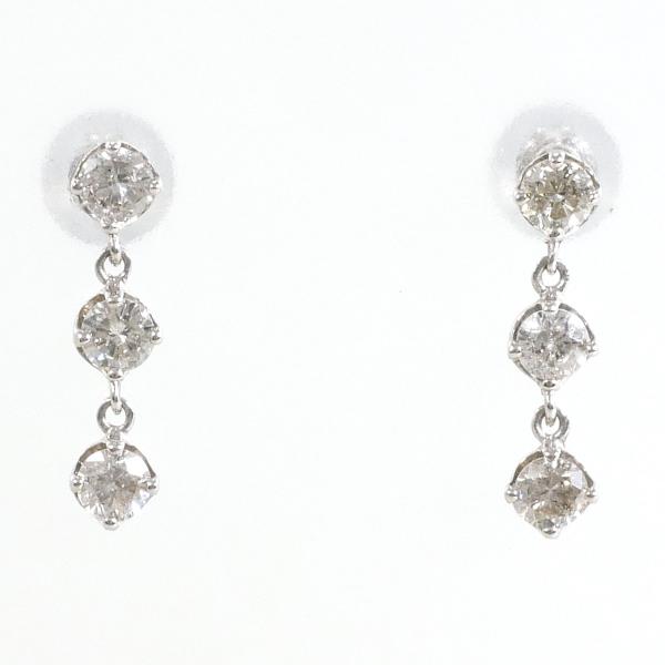 PT900 Platinum Diamond Earrings 0.25ct in Excellent Condition