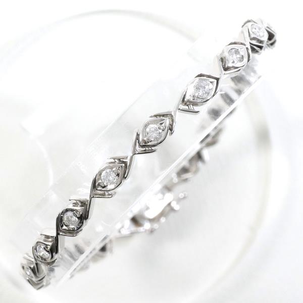 PT850 Platinum Diamond Bracelet 19cm