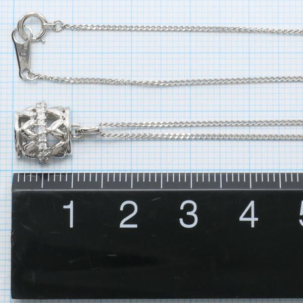 PT900 Platinum PT850 Necklace Diamond 0.08ct in Excellent Condition