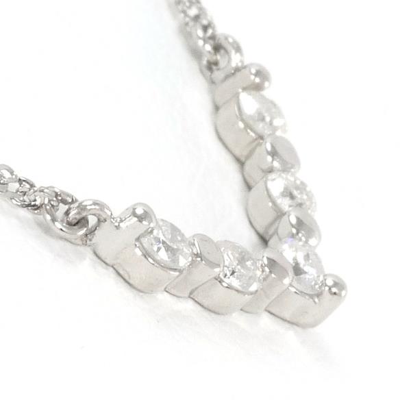 PT850 Platinum Diamond Necklace 0.20ct in Pristine Condition