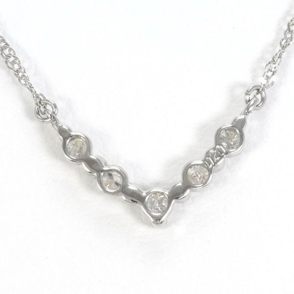 PT850 Platinum Diamond Necklace 0.20ct in Pristine Condition