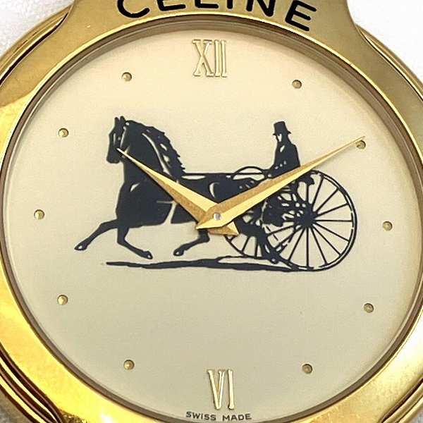 Celine Quartz Pocket Watch Stainless Steel