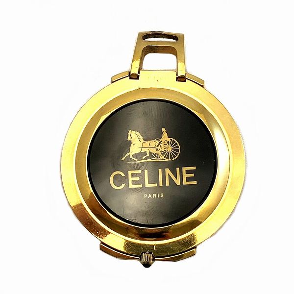 Celine Quartz Pocket Watch Stainless Steel