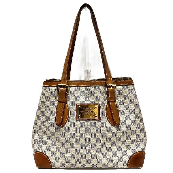 Louis Vuitton Damier Azur Hampstead MM Tote Bag N51206 in Good Condition