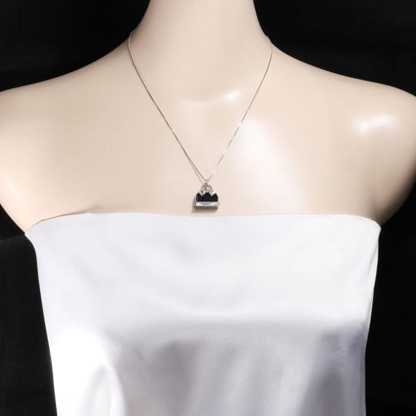 K18 White Gold Onyx Necklace