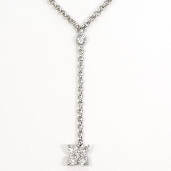 K18 White Gold Diamond Necklace 0.35ct in Pristine Condition