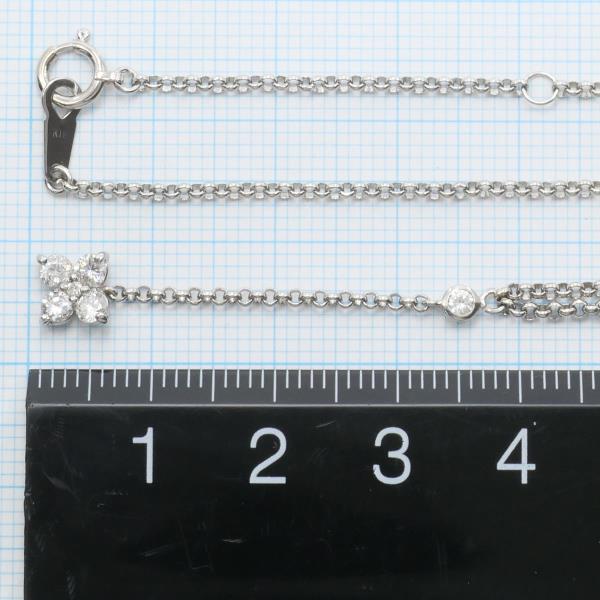 K18 White Gold Diamond Necklace 0.35ct in Pristine Condition