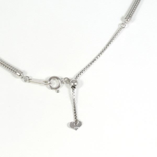 K18 White Gold Pearl Necklace with Diamond