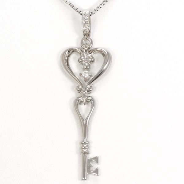 K18 White Gold Diamond Necklace