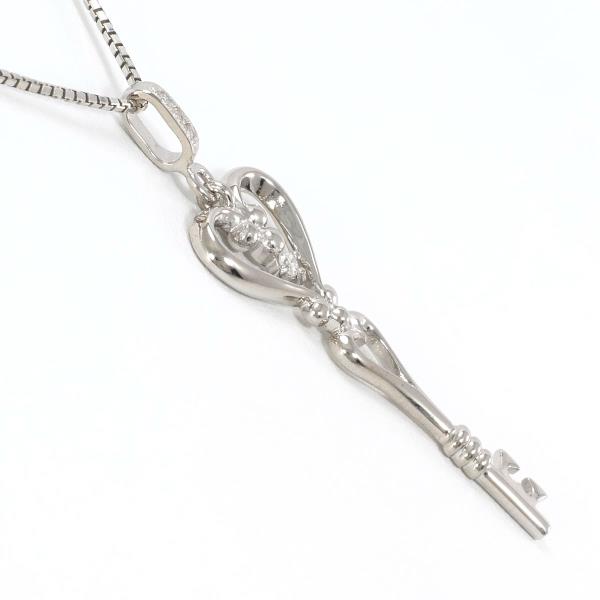 K18 White Gold Diamond Necklace