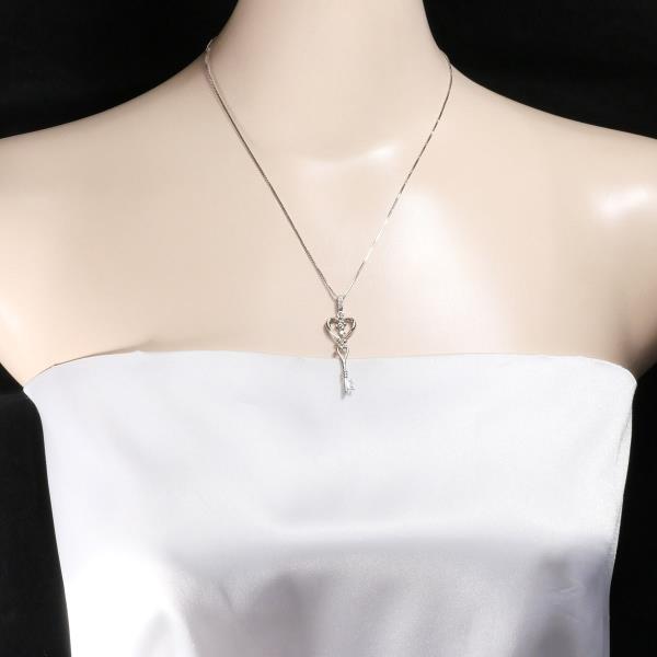 K18 White Gold Diamond Necklace