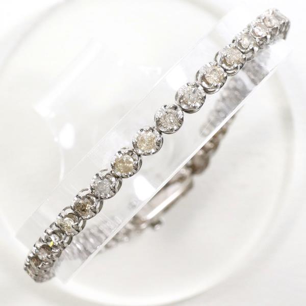 K18 White Gold Diamond Bracelet