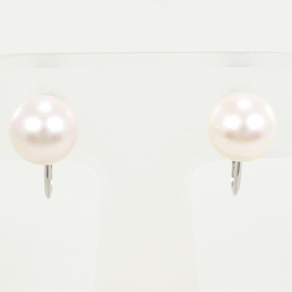 K14 White Gold Pearl Earrings in Excellent Condition