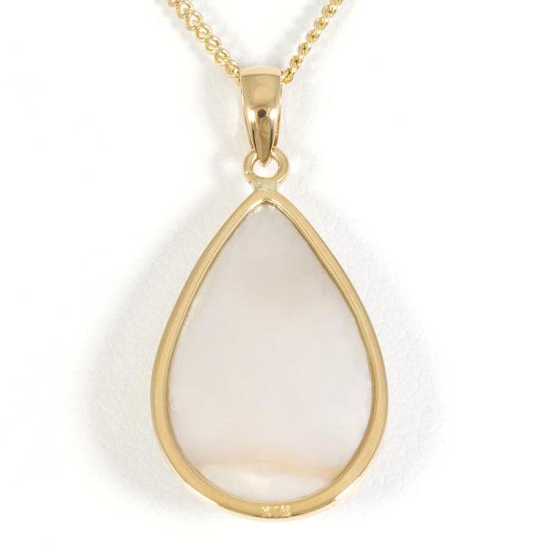 K18 Yellow Gold Necklace with Mabe Pearl in Pristine Condition