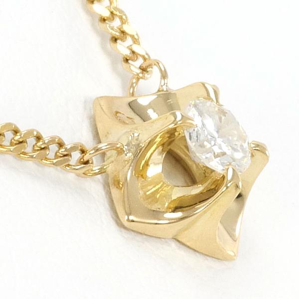 K18 Yellow Gold Diamond Necklace in Excellent Condition