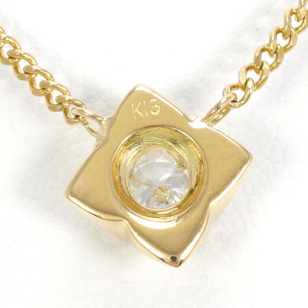 K18 Yellow Gold Diamond Necklace in Excellent Condition