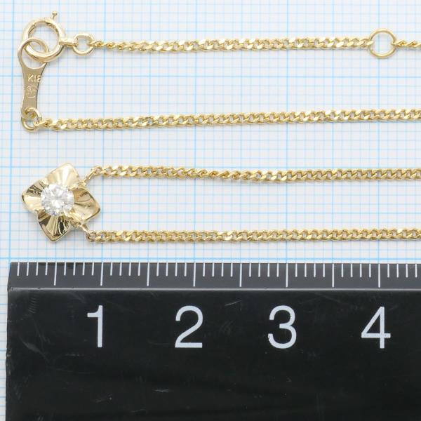 K18 Yellow Gold Diamond Necklace in Excellent Condition