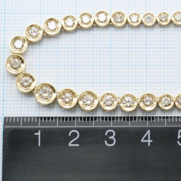 K18 Yellow Gold Diamond Necklace 40cm in Great Condition