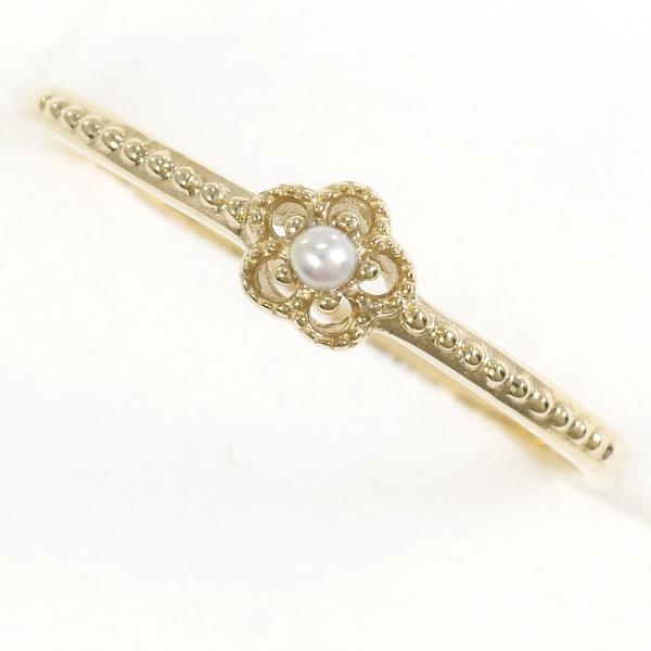 K10 Yellow Gold Pearl Ring