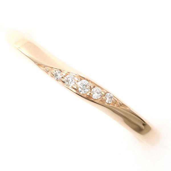 4℃ K10PG Pink Gold Diamond Ring