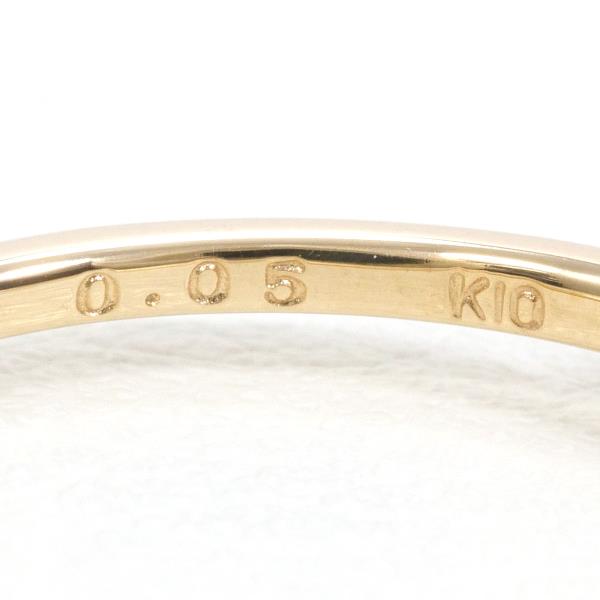 Nojess K10 Yellow Gold Diamond Ring 11 in Excellent Condition