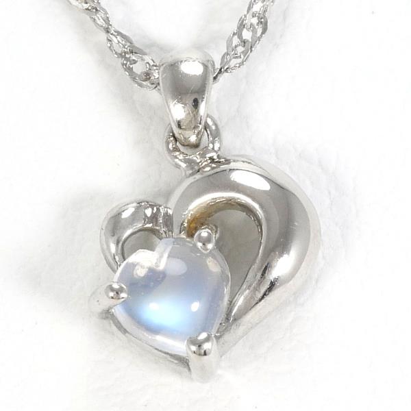 PT900 PT850 Platinum Necklace Blue Moonstone in Excellent Condition