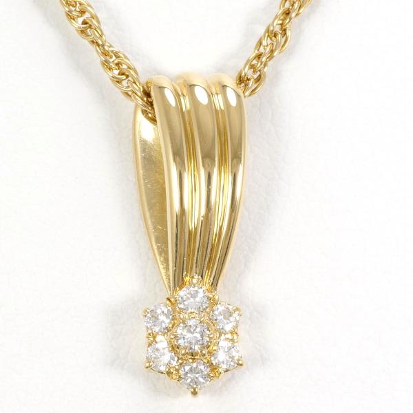 K18 Yellow Gold Diamond Necklace 0.14ct