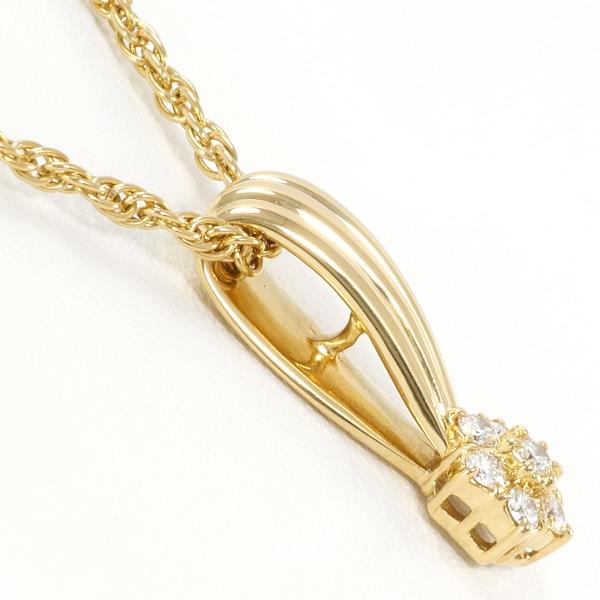 K18 Yellow Gold Diamond Necklace 0.14ct