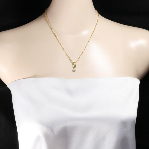 K18 Yellow Gold Diamond Necklace 0.14ct