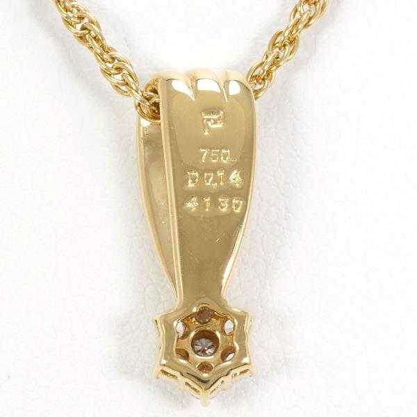 K18 Yellow Gold Diamond Necklace 0.14ct