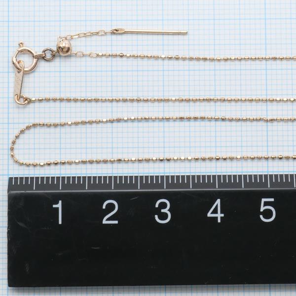 K10PG Pink Gold Necklace 45cm