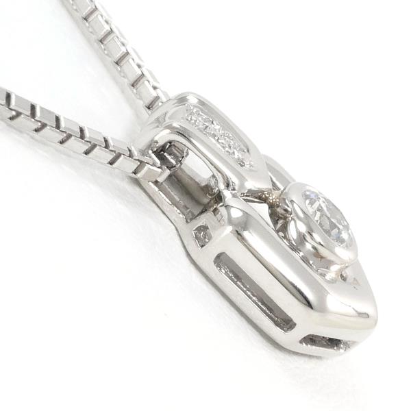 PT900 Platinum Necklace with 0.27ct Diamond, 46cm in Excellent Condition