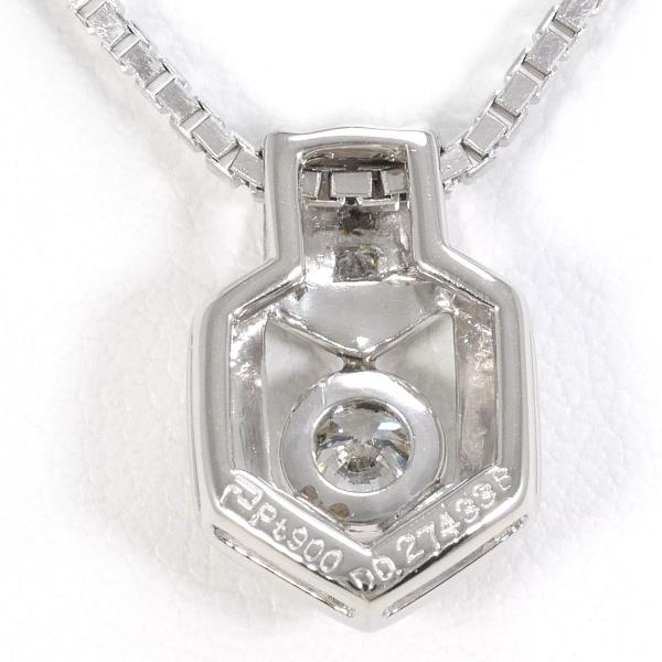 PT900 Platinum Necklace with 0.27ct Diamond, 46cm in Excellent Condition