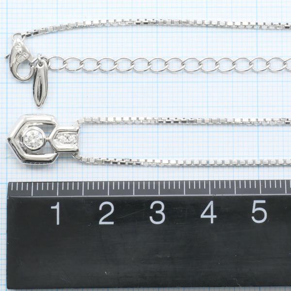 PT900 Platinum Necklace with 0.27ct Diamond, 46cm in Excellent Condition