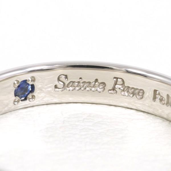 Saint Pure PT1000 Platinum Sapphire Ring Size 12 in Pristine Condition