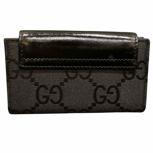 Gucci GG Canvas Leather Key Case 033.3662.0843 in Good Condition